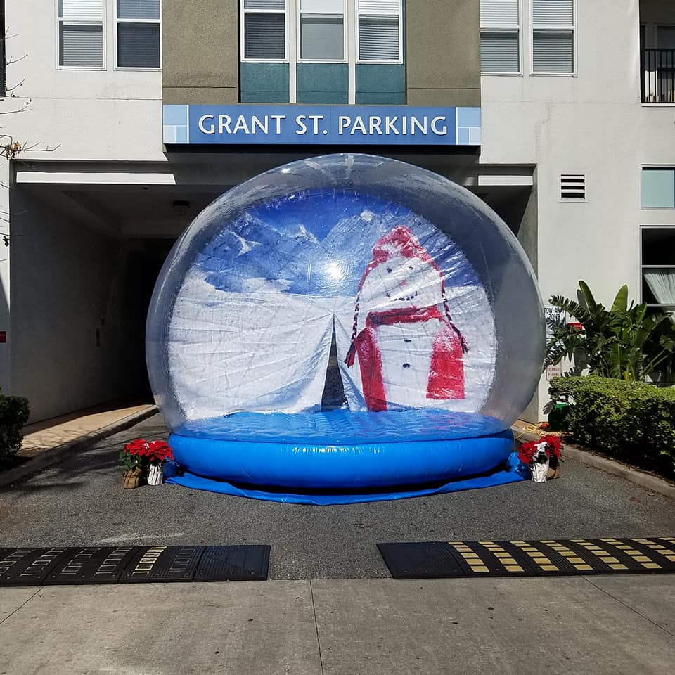 Giant Snow Globe Rental Orlando Snow Globe Life Size Snow Globe