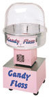 Cotton Candy Maker machine in pink color and white color background