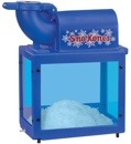 A Cotton Candy Maker blue snow making machine.