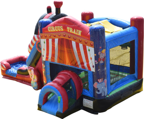 Circus Bounce House and Slide Combo
