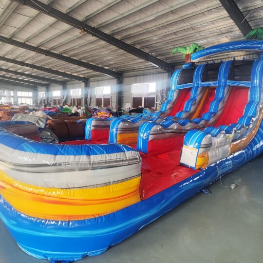 Double Lane Racing Waterslide