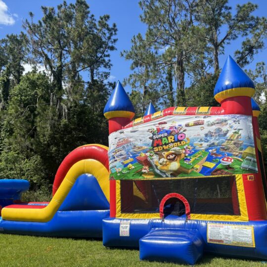 Mario Bounce House and Slide Combo
