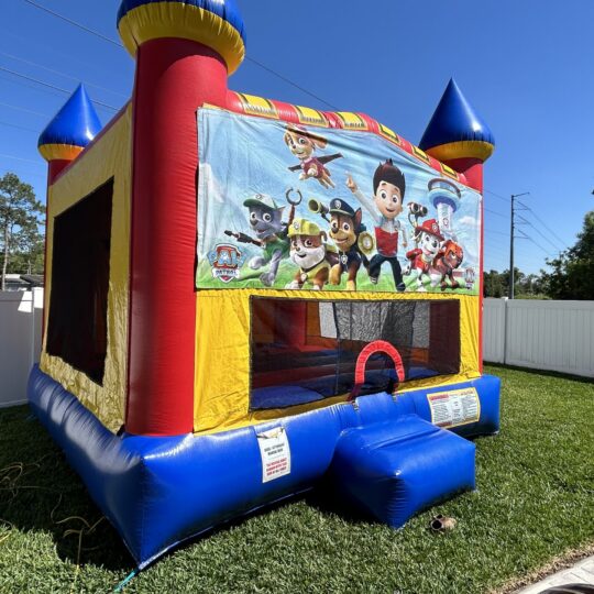 Paw Patrol themed inflatable bounce house