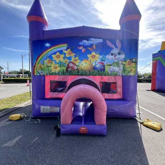 Purple Easter Bunny Castle
